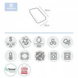 Bajera Impermeable Minicuna 50cm  x 82 cm Tencel