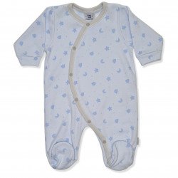 Pelele Largo Algodón Teddy Azul Pelele Largo Algodón Teddy Azul