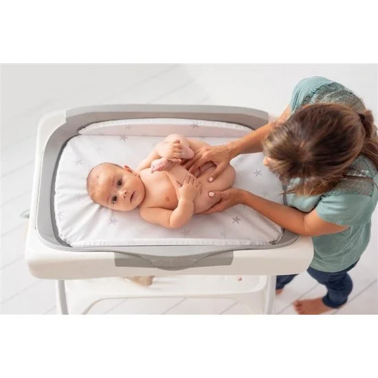 Bañera Bebé Anatómica con Cambiador Sistema Antivuelco Olmitos
