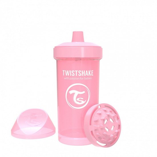 Botella Infantil KidCup Rosa Pastel