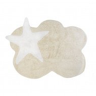 Alfombra Algodón Mimosa Beige Estrella Blanca Alfombra Algodón Mimosa Beige Estrella Blanca