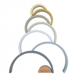 Arcoiris Madera Apilable Azul Arcoiris Madera Apilable Azul