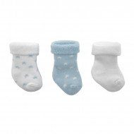 Calcetines Bebé Estrella Azul 3 Unidades Calcetines Bebé Estrella Azul 3 Unidades