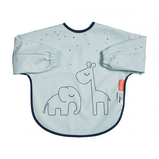 Babero con Mangas Impermeable Dreamy Dots Azul Babero con Mangas Impermeable Dreamy Dots Azul