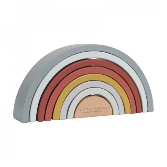 Arcoiris Madera Apilable Colores Arcoiris Madera Apilable Colores