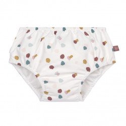 Ba&ntildeador Pa&ntildeal con Volantes Whale Pink