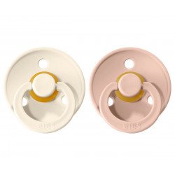 Pack 2 Chupetes Ivory / Blush Pack 2 Chupetes Ivory / Blush