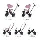 Triciclo 5 en 1 Spinstep Rosa Triciclo 5 en 1 Spinstep Rosa