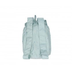 Mochila Infantil Tela Dots Mint Pequeña Mochila Infantil Tela Dots Mint Pequeña