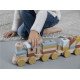 Tren Madera Bloques Apilables Nature Colores Tren Madera Bloques Apilables Nature Colores
