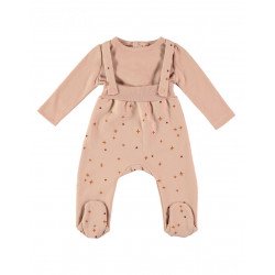 Peto con Camiseta  Algodón Orgánico CrossDots Nude