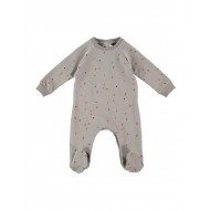 Pelele Algodón Orgánico CrossDots Gris Pelele Algodón Orgánico CrossDots Gris