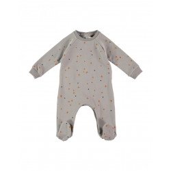 Pelele Algodón Orgánico CrossDots Gris