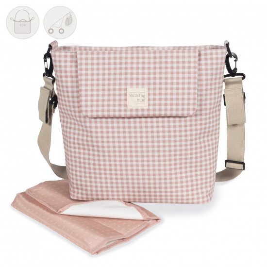 Bolso Canastilla I Love Vichy Rosa Bolso Canastilla I Love Vichy Rosa