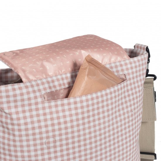 Bolso Canastilla I Love Vichy Rosa Bolso Canastilla I Love Vichy Rosa