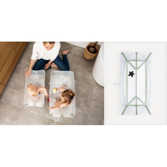 Bañera Flexi Bath XL Verde Transparente Stokke