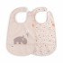 Pack 2 Baberos Impermeables Ozzo Rosa