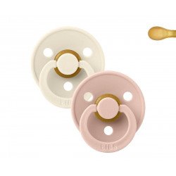 Pack 2 Chupetes Ivory / Blush Simétrica Bibs Pack 2 Chupetes Ivory / Blush Simétrica Bibs