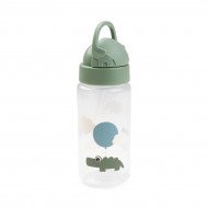 Botella Pajita Happy Clouds Green Botella Pajita Happy Clouds Green