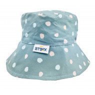 Gorro Protección Solar Lunares Verde Sage