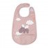 Babero con Bolsillo Y Velcro Happy Clouds Rosa