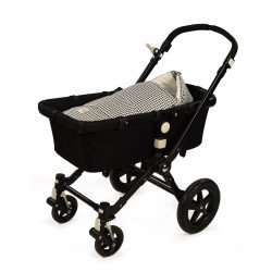 Saco Capazo I Love Vichy Negro Entretiempo