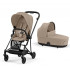 Dúo Mios Cybex Chasis Black Cozy Beige