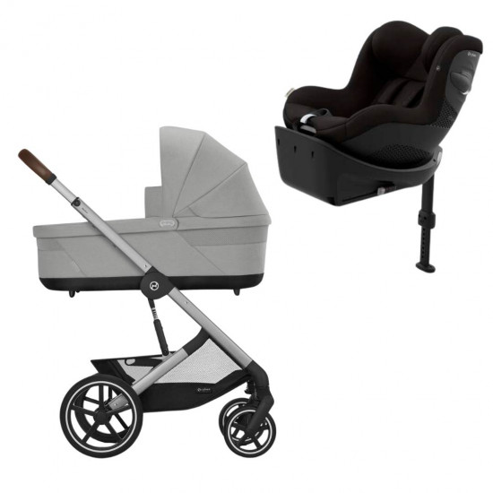 Pack Dúo Balios S Lux Stone Grey y Silla Coche SIrona Gi