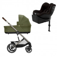 Pack Dúo Balios S Lux Moss Green y Silla Coche Sirona Gi