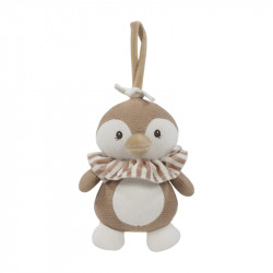 Peluche Musical Pinguino Praliné Moka