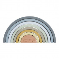 Arcoiris Madera Apilable Azul