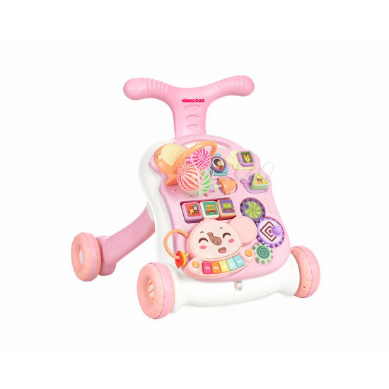 Andador y Mesa Juegos Play and Grow Rosa