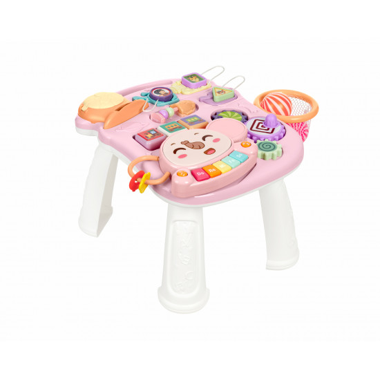 Andador y Mesa Juegos Play and Grow Rosa