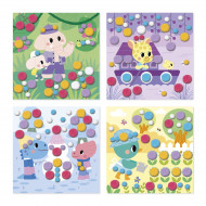 Caja Manualidades con Pompones Caja Manualidades con Pompones