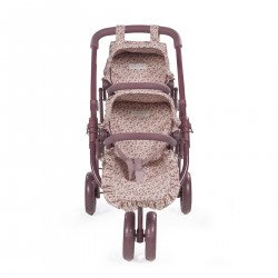 Carrito Bebé Juguete Gemelar Cherry Flores