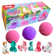 Pack 3 Bombas de Baño Surprise Unicornio Pack 3 Bombas de Baño Surprise Unicornio