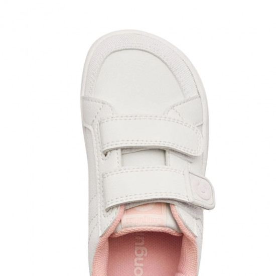 Deportiva Blanca Barefoot Osito Goflex Blanca y Rosa Deportiva Blanca Barefoot Osito Goflex Blanca y Rosa