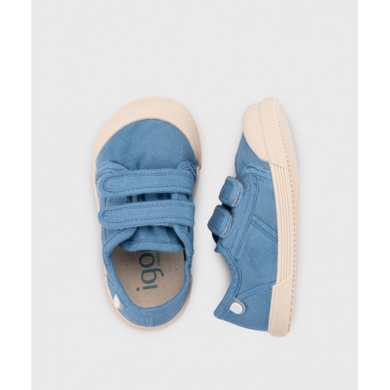 Zapatillas Lona Igor Velcro Jeans