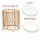 Minicuna Sleepi V3 Natural + Colchón + Sábana