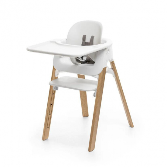 Trona Steps Blanco / Natural Stokke COMPLETA + REGALO HAMACA