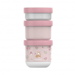 Set 3 Cajas Almuerzo Apilables Fairy Garden