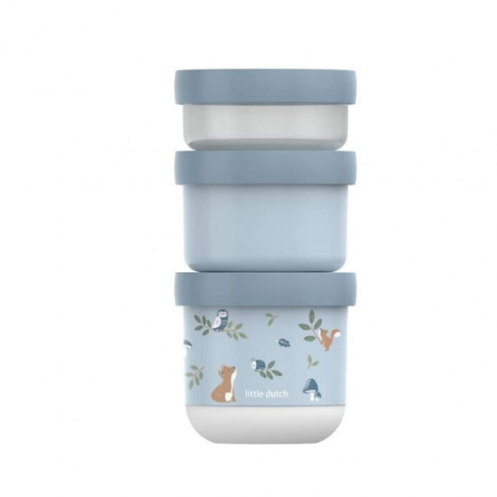 Set 3 Cajas Almuerzo Apilables Forest Friends