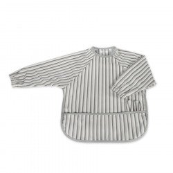 Babero Con Mangas Botton Rayas Babero Con Mangas Botton Rayas