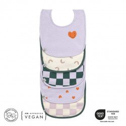 Babero Set 5 Happy Lavander Babero Set 5 Happy Lavander