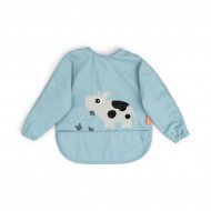 Babero Con Mangas Tiny Farm Azul