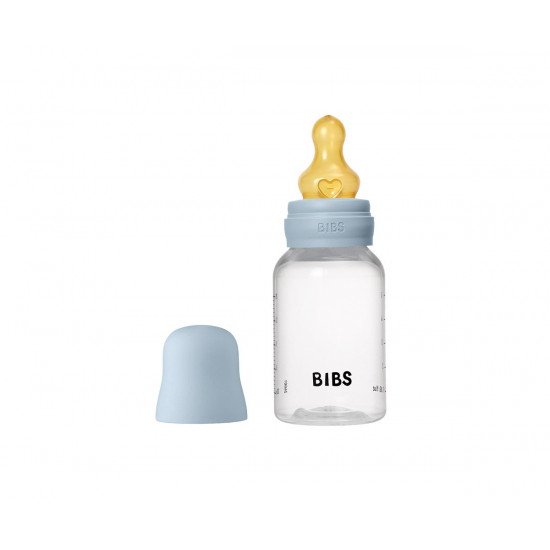 Biberón BIBS Tetina Látex 150 ml Baby Blue