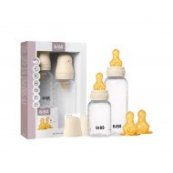 Pack Biberón BIBS Tetina Látex Ivory 150 ml y 170 ml Pack Biberón BIBS Tetina Látex Ivory 150 ml y 170 ml