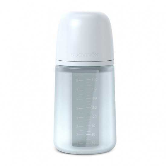 Biberón Silicona 240 ml SX Pro Anticólico Azul