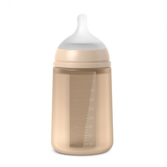 Biberón Silicona 240 ml SX Pro Anticólico Beige