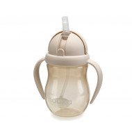 Taza Aprendizaje Non Spill Con Pajita Con Peso 240 ml Sand